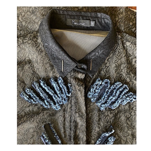 Marios Schwab Mesh Lace Top - Picture 4 of 5